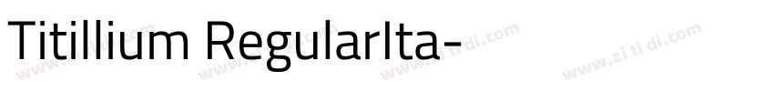 Titillium RegularIta字体转换